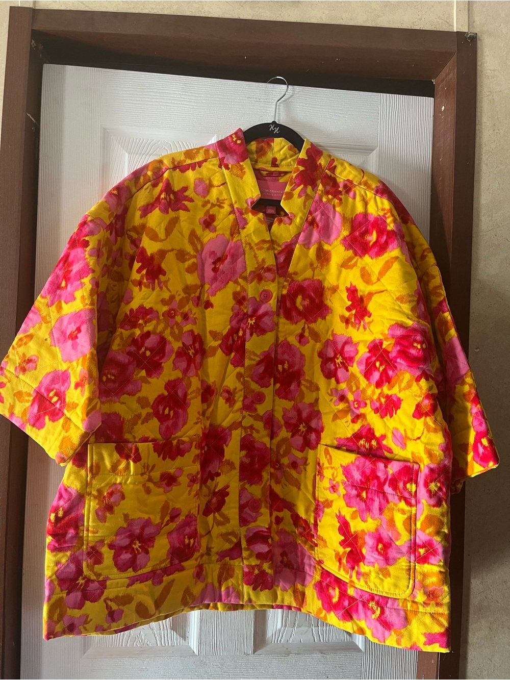 NWT Isaac Mizrahi Live! Always Isaac Quilted Floral Kimono Jacket XL
